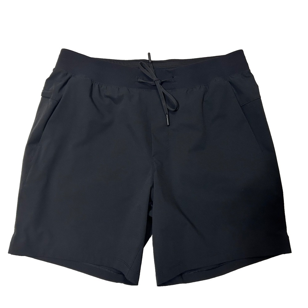 Lululemon Zeroed In liner-less Shorts Pockets Men's Size L 7.5" Black Running a6
